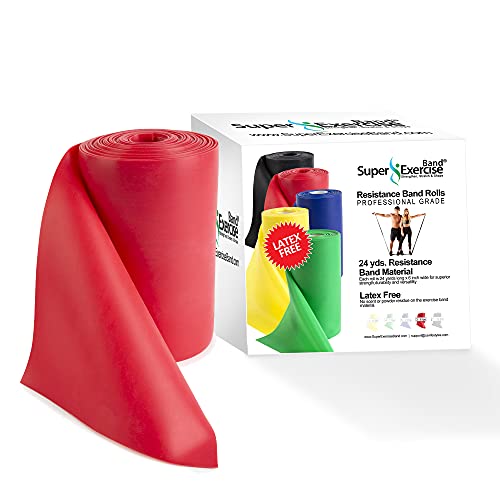 Resistance Band Bulk Rolls, 8/16/24 yd x 6 in - size: 24 Yards, style: Beginner Level 2