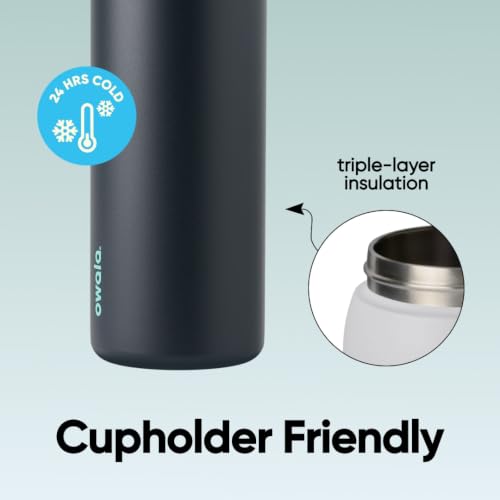 Owala FreeSip Stainless Steel Water Bottle 40 oz Foggy Tide - color: Foggy Tide, size: 40 Ounces