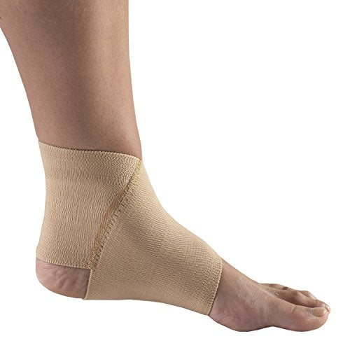 Champion Figure-8 Ankle Support, Light Elastic Compression Brace, Muscle Joint Recovery, Beige, Small - color: Beige, size: Small