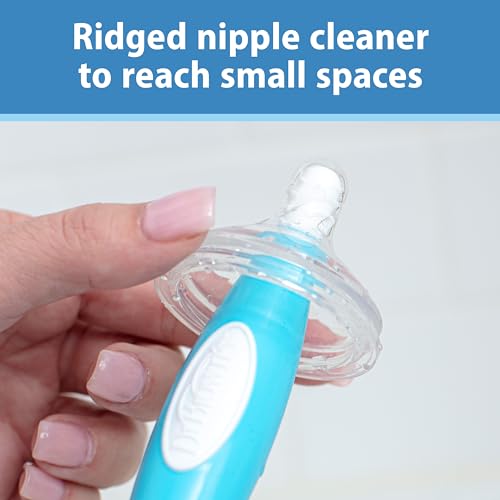 Dr. Brown's Soft Touch No Scratch Baby Bottle Cleaning Brush Nipple Cleaner with Stand and Storage Clip,BPA Free,Pink,(Pack of 12) - style: 12 Pack