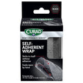 CURAD Performance Series Self-Adherent Athletic Wrap, Black, 3 inches x 5 yards, Compression Support for Sports Injuries, Joint Stability, and Muscle Recovery - size: 1 Count (Pack of 1)