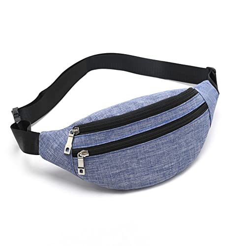 Fanny Packs for Women Men, Fashion Waist Pack Crossbody Bags Belt Bag with Adjustable Strap for Running Hiking Travel. - color: Purple-01