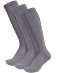 Viasox Gray 3 Pack Compression Socks Women & Men, Circulation Support, 12-15mmHg Neuropathy, L - color: Gray, size: Large