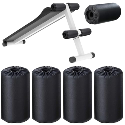 Hollowfly 4 Pcs Foam Roller Pads for Weight Bench, 8 x 3.5 x 0.8 Inches - size: 8 x 3.5 x 0.8 Inch