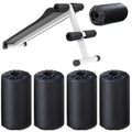 Hollowfly 4 Pcs Foam Roller Pads for Weight Bench, 8 x 3.5 x 0.8 Inches - size: 8 x 3.5 x 0.8 Inch
