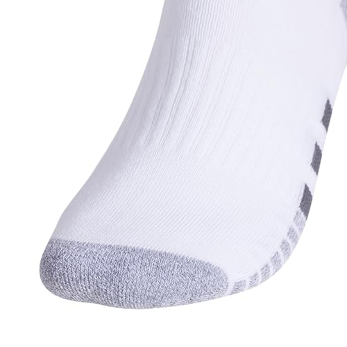 adidas Men's Cushioned Socks 3 Pairs - color: White/Grey/Onix Grey/3.0/Quarter, size: X-Large, style: Quarter