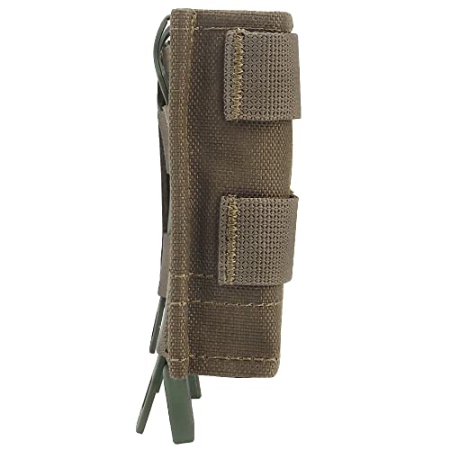 Triple Molle Mag Pouch 5.56 Tactical Open Top Magazine Holder Carrier with Quick Release Magazine Pouch Insert - color: RG