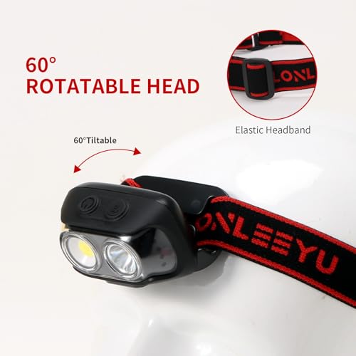 LED Headlamp Rechargeable,6Modes Super Bright Headlight Flashlight - size: 1 Pack