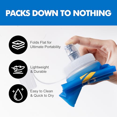 AONIJIE Running Water Bottle 2PCS Soft Flask - size: 2Pack-500ml