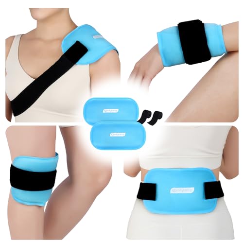 Comfytemp Gel Ice Packs for Injuries Reusable, Hot Cold Compress Ice Packs - size: 10"x5"
