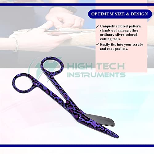 Set of 6 Bandage Scissors 5.5" Long, Nurse Vet Tech Gift - Made of Stainless Steel with Assorted Patterns, First Aid, Used For Cutting Gauze, Tape, Clothing Bandages, Vet Wrap Adhesive Removal - style: Set 3