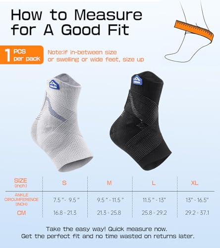 Ankle Brace with Gel Pad 3D Knit-Ankle Compression Sleeve