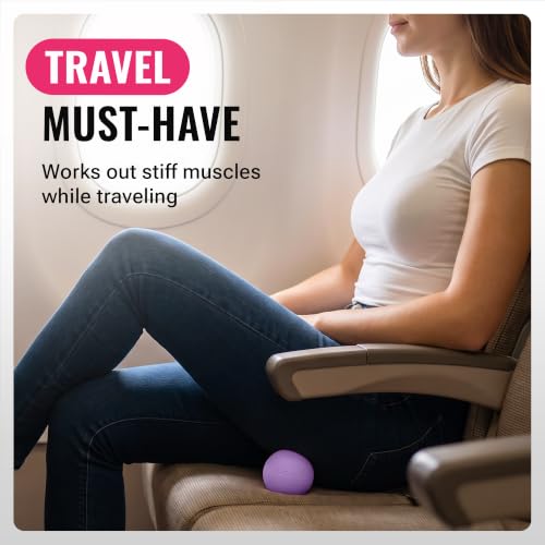 3 in 1 Massage Ball Set – 2.5", 1.9" & 1.2" Firm Silicone Balls for Myofascial Release, Trigger Point Therapy, Back & Foot Pain Relief, Face Fitness, Yoga, Deep Tissue Recovery (Purple) - color: Purple