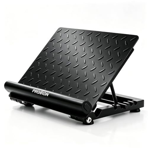 PROIRON Steel Slant Board for Calf Stretching，Calf Stretcher Slant Board for Squats 4 Adjustable Incline Angles，Incline Board 660lbs Weight Capacity for Ankle Stretching Training Home Gym