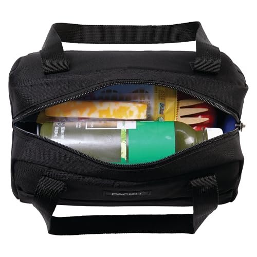 PackIt Freezable Hampton Lunch Bag, Black - color: Black