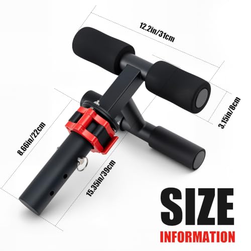 Tib Bar Tibialis Trainer, Tibialis Anterior Exercise Equipment for Home Gym - color: Black-2in