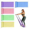 Resistance Bands Long Non-Latex Elastic Stretch Bands - color: 5 Colors-10lb, size: 5ft
