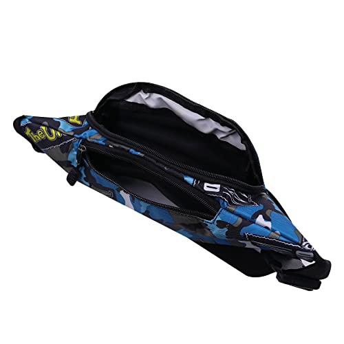 AIBEARTY Kids Fanny Pack Boys Small Camouflage Waist Pack Belt Waist Bag Pack Pouch with Adjustable Strap for Children Sport Running, Camping, Trip - color: B Blue