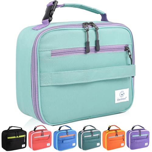 Genteen Kids Insulated Lunch Box for Boys Girls,Back to School,Office - color: C-1pk Light Green