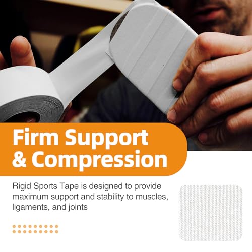 OK TAPE 4 Rolls White Athletic Tape, Sports Tape, Very Strong, Easy Tear - color: White-4 Rolls, size: 15 yards