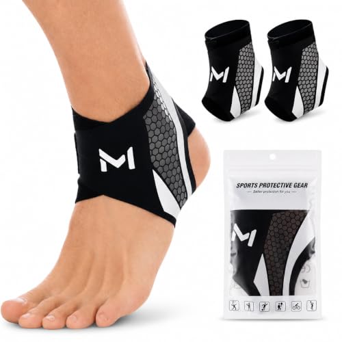 2 PCS Ankle Support Brace, Adjustable Ankle Support for Women & Men