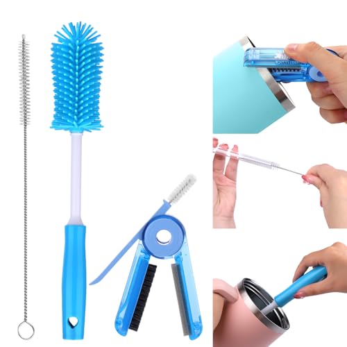 XANGNIER Water Bottle Cleaner Brush Kit for Owala/Stanley/Yeti Tumbler Cup - size: 3 pack