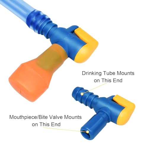 Big Bite Valve Replacement Mouthpiece Water Hydration Bladder Valve 4 Pack - color: Multi-color