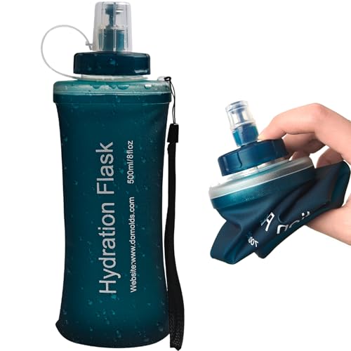 Soft Flask Collapsible Flask 1-Pack, 500ML, Slate Blue - color: 500ml Slate Blue