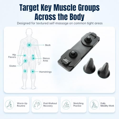 SBT VersaPoint Deep Tissue Kit, Adjustable Psoas Release Tool with Deep Tissue Head and Adjustable Base for Targeted Muscle Release, Hip Flexor, Iliacus, Back and Glutes