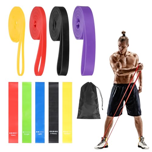 Resistance Bands for Working Out - color: Yellow/Red/Black/Purple, Green/Blue/Yellow/Red/Black
