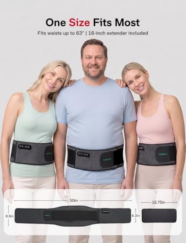 Medisana Red Light Therapy for Body with Heat and Vibration, Red Light Belt