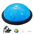 VEVOR Half Exercise Ball Trainer, 23/26 inch Balance Ball Trainer, 1500lbs Capacity Stability Ball, Yoga Ball with Resistance Bands & Foot Pump, Strength Fitness Ball for Home Gym Full Body Workout - color: 23" Particle Blue