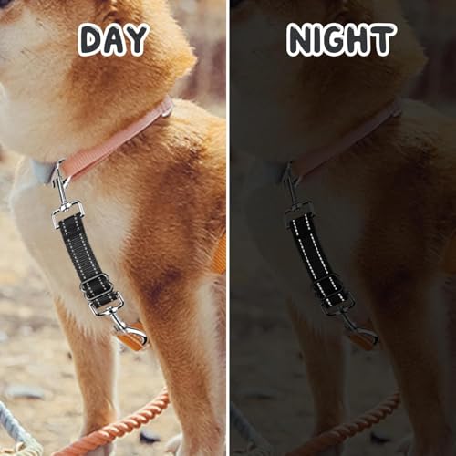 YUEPET Dog Safety Collar Clips 2 Pack Adjustable Prong Collar Backup Clips - color: Bright Black*2