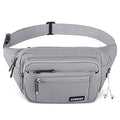 CXWMZY Fanny Packs For Women & Men Waist Pack Hip Bum Bag with Multi-Pockets Large Capacity Waterproof Casual Bum Bag for Disney Traveling Casual Cycling Running Hiking - color: Grey_2