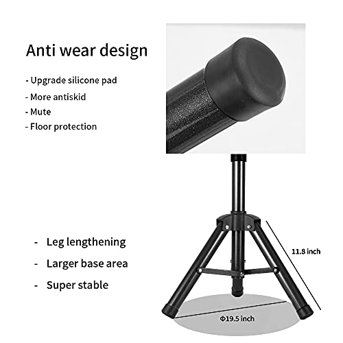 ZQIAN BEAUTY 55 Inch Heavy-duty Wig Head Stand, Adjustable Metal Mannequin Head Stand Tripod For Hairdressing Training Head, Wig Stand Tripod with Tool Tray (Black, Mannequin Head Not Included) - color: Black, size: 55 Inch