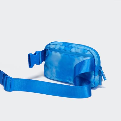 Pander Nylon Fanny Pack for Women, Two-Way Zipper Crossbody Bag - color: Cloud Blue