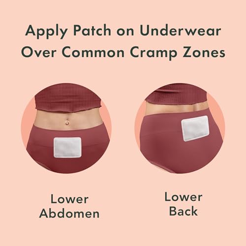 Rael Thin Herbal Heating Patches, Feminine Period Care for Cramps (8 Ct) - size: Small (8 Count)
