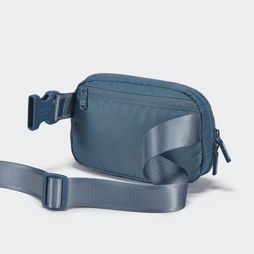 Pander Nylon Fanny Pack for Women, Two-Way Zipper Crossbody Bag - color: Indigo Blue