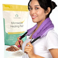 Microwavable Heating Pad for Lower Back, Neck, and Shoulder Pain Relief - Moist Microwave Heating Pad for Muscles and Joints - Microwave Hot Pack Heat Pad for Cramps -1 Heat Pack Purple-Lavender Scent - style: Purple Lavender Scent