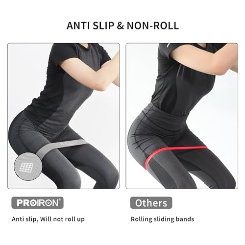 PROIRON Latex Resistance Bands Set 2-in-1, 6.6FT/4.9FT, for Pilates, Rehab - color: Gray/4.9FT+2FT/Heavy