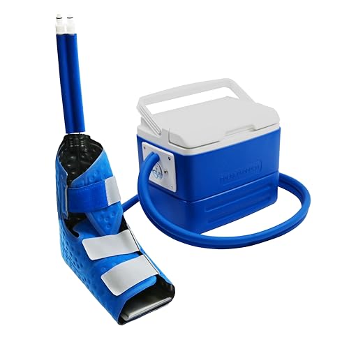 Polar Active Ice 3.0 Cold Therapy Ice Machine System with Programmable Timer, Foot and Ankle Therapy Pad, Lightweight 9 Quart Cooler, Quiet Pump, Strong Cryotherapy Pain Relief Treatment - style: Foot & Ankle Pad