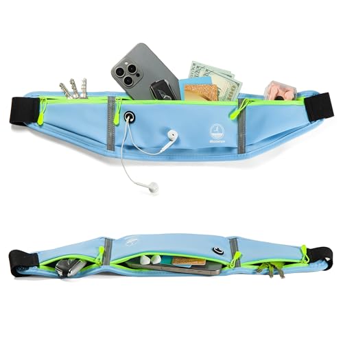 Running Belt Slim Fanny Pack Jogging Pouch Phone Holder Waist Pack - Blue - color: D Blue