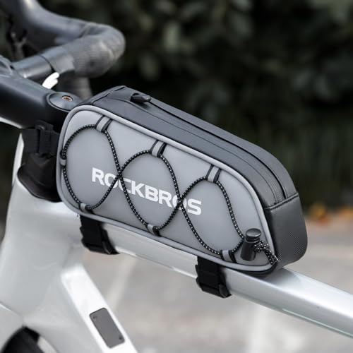 ROCKBROS Top Tube Bike Bag Water-Resistant 0.9L Narrow Slim High Reflective - color: STYLE 3