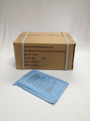 Therapist’s Choice® Soft to The Touch Felt Hot & Cold Pack (6"x10" Case of 10pcs) - size: 6"x10" Case of 10pcs