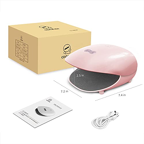 COMFIER Wireless Hand Massager with Heat -3 Levels Compression & Heating,Rechargeable Hand Massager Machine for Carpal Tunnel,Ideal Gifts for Women (Petal Pink) - color: Pink