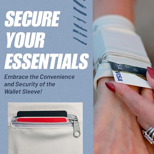 Wallet Sleeve, Wallet Wristband - Anti-Pickpocket -RFID Anti-theft - Lightweight -Perfect for Travel, Running, Hiking,3 Pack - size: Medium