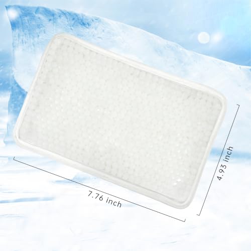Gel Ice Pack for Injuries Reusable Ice Bag with Strap 1Pack Hot Cold Pack - color: Pure White-1 Pack