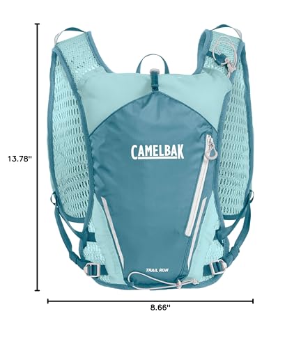 CamelBak Womenâ€™s Trail Run Hydration Vest with 34oz Capacity, Lightweight Breathable Design and Storage for Trail Running and Training, Adriatic Blue 2.0
