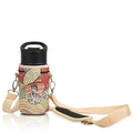 Made Easy Kit Neoprene Water Bottle Carrier Holder with Adjustable Shoulder Strap for Insulating & Carrying Water Container Canteen Flask Available in 5 Sizes (Desert Khaki Cactus, S (12oz-14oz)) - color: Desert Khaki Cactus, size: Small 12oz