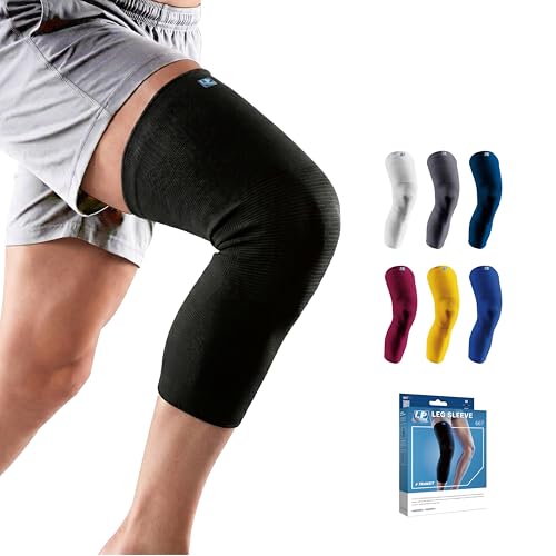 LP 667 Full Length Compression Leg Sleeve for Men & Women - color: Black, size: Medium